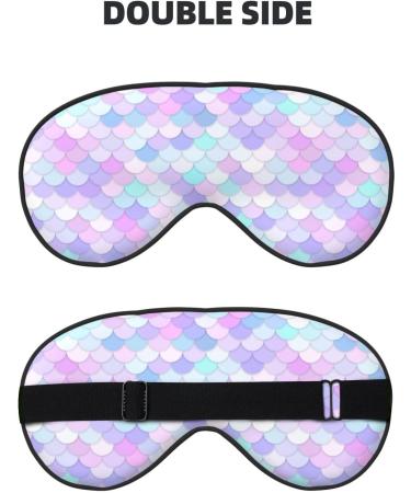 Rainbow Scales Sleep Mask | Adjustable Double-Sided Eye Cover | Soft Sleeping Eye Shades for Perfect Shading & Reduced Eye Edema - International Shipping Available - Buy Online on GoSupps.com