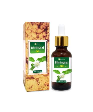 Bhringraj (Eclipta alba) Essential Oil 100% Natural - Undiluted Cold Pressed Aromatherapy Premium Oil - Therapeutic Grade - 30ml with Dropper 30.00 ml (Pack of 1)