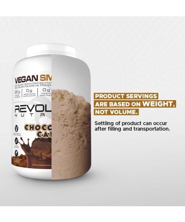 Revolution Nutrition Vegan Smart Vegan Protein Powder Dairy Free Plant Based Sugar Free Soy Free BCAAs Keto Friendly For Men & Women 20g Of Protein Per Scoop 908g 26 Servings (Chocolate Cake 2 Pound) Chocolate Cake 26 Servings (Pack of 1) - Buy Online on GoSupps.com