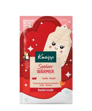 Kneipp bath crystals soul warmer sachet with natural deep salt and high -quality extracts made of vanilla and nutmeg a moment of calm and cosiness 60g