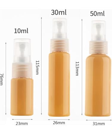 TIANZD 12 Pieces 30ml 1 oz Lightproof Orange Spray Bottles Plastic Fine Mist Spray Bottles Refillable Bottle for Cosmetic Perfume Cleaning Travel with 1x Funnels Orange 30ml - Buy Online on GoSupps.com