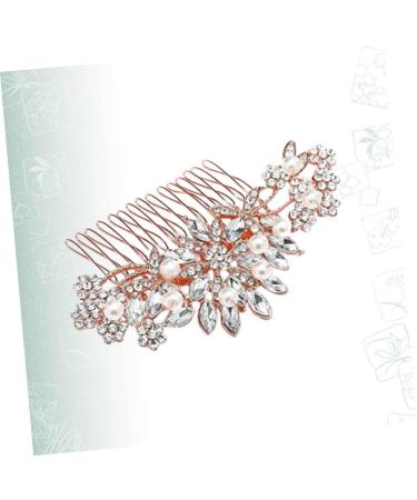 FRCOLOR 1pc Pearl Bridal Headdress Crystal Wedding Hair Comb Rhinestone Headpiece Crystal Hair Comb Bridal Headband Hen Tiara Bridal Hair Accessories Bride Old Fashioned Silver Crystal - Buy Online on GoSupps.com