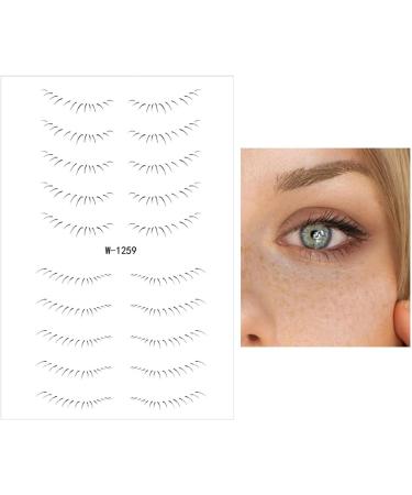 Lower Eyelash Stickers | Stick On Lower Eyelash Sticker | Waterproof Natural 6D Bottom Stick On Ladies False Eyelash For Beauty Makeup Tools W-1259 - Buy Online on GoSupps.com