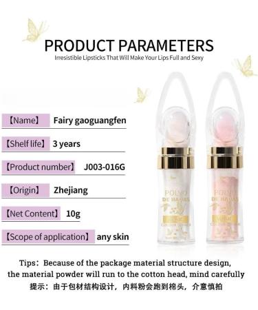 PICKX Body Shining Powder Stick Fairy Powder Fairy Powder Shining Powder Fairy Powder Fairy Powder White Moonlight Powder Fairy Makeup Highlights Patch Powder (01#White) - Buy Online on GoSupps.com