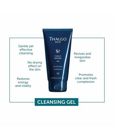 Thal Go Cleansing Gel for Men | 150ml Detoxifying & Purifying Skin Care - International Shipping Available - Buy Online on GoSupps.com