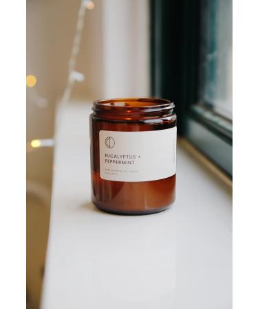 Buy OCT Eucalyptus + Peppermint Scented Candle | 250ml Soy Wax with Natural Essential Oils - International Shipping Available - Buy Online on GoSupps.com