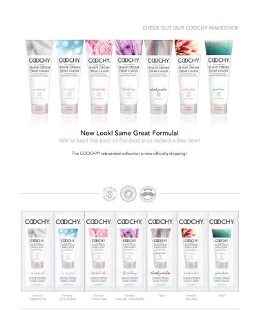 Coochy Rash Free FROSTED CAKE Shave Creme - 4 Oz Size, Pack of 2 | Water-Based Shave Cream & Moisturizer - Buy Online on GoSupps.com