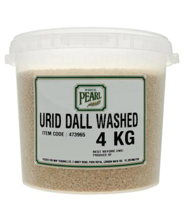 White Pearl Urid Dall Washed 4kg-Food