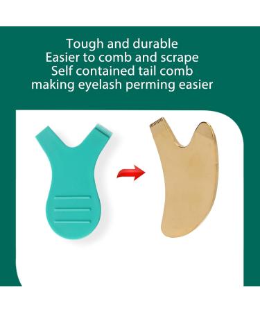 T V Y Shaped Comb Eyelash Lifting Brush Grafting Eyelash Lifting Comb Perm Tinting Curling Extensions Accessories Tool Gold (Genericypu90w8cah-12) - Buy Online on GoSupps.com