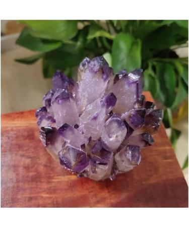 Natural Amethyst Cluster raw Stones geode Reiki Quartz Crystal Minerals Gemstone Remove Negative yuebang Reiki Crystal Stone (Size : 300-400g) - Buy Online on GoSupps.com