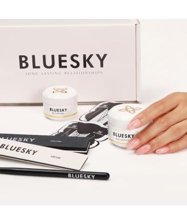 Bluesky Builder Gel Nail Extension Kit White 30ml Perfect for Beginners and Salon Professionals. Contains: Builder Gel 30ml 50 Nail Form Stickers Nail File Nail Buffer Nail Extension Brush - Buy Online on GoSupps.com