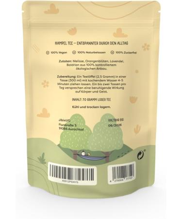  Generisch Hampel 100% Natural Relaxing Sleep Tea Soothing Effect | Nervous System and Sleep Tea for All Ages 70g | Orange Blossom Lemon Balm Lavender and Valerian Soothing to the Metabolism - Buy Online on GoSupps.com