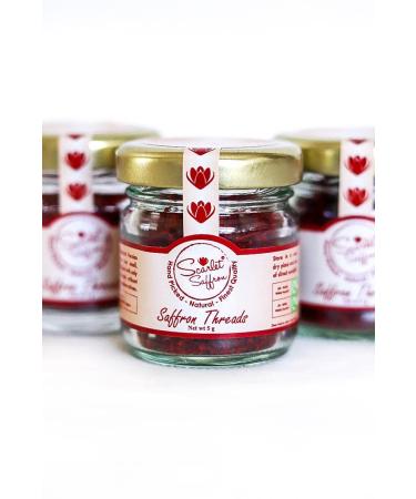 Scarlet Saffron Grade A+ Pure Spanish Saffron Threads - 1g | Best Saffron for Tea, Paella, Rice, Desserts - No Artificial Additives or Preservatives - Buy Online on GoSupps.com