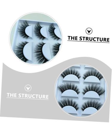 5 Pairs Fake eyelashes beauty accessories fluffy false self adhesive eyelashes natural look fake lashes magnetic eyelash natural false lashes Girl Eyelash 3d Hand made fiber - Buy Online on GoSupps.com