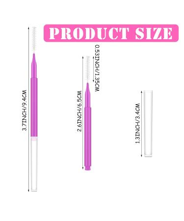 Patelai 150-Piece Micro Eyebrow Brush Set | Brow Lamination & Lash Lift Tools | Pink & Purple Eyebrow Spoolie Brushes for Eyelash Extensions - Buy Online on GoSupps.com