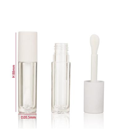 24pcs COSIDEA 5ml Big Brush Lip Gloss Tubes - Clear Bottle with Big Doe Foot Wand - Buy Online on GoSupps.com