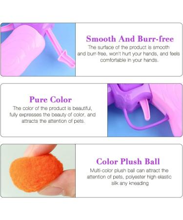 XPJBKC Plush Ball Shooting Gun for Cats Cat Ball Toy Launcher Interactive Cat Toys Balls Cat Toy Launch Gun with 100 Pcs Balls for Indoor Pet Playing Exercise Chasing Training Hunting Purple - Buy Online on GoSupps.com