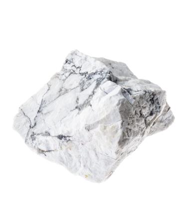 White Howlite Raw Crystals Large 1.25-2.0" Healing Crystals Natural Rough Stones Crystal for Tumbling Cabbing Fountain Rocks Decoration Polishing Wire Wrapping Wicca & Reiki
