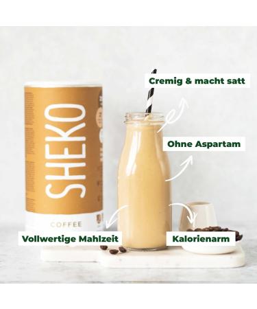 Sheko Coffee Meal Set - 25 Creamy Weight Loss Shakes 200 kcal Gluten-Free & Delicious Diet Shakes for Weight Loss - Buy Online on GoSupps.com