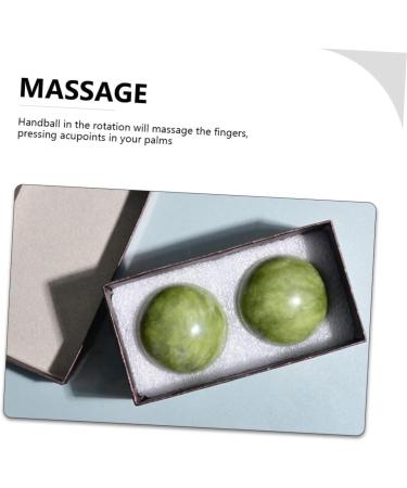 Tovinanna 2-Piece Jade Massage Handballs | Health & Exercise Balls for Hand Massage & Relaxation - Buy Online on GoSupps.com