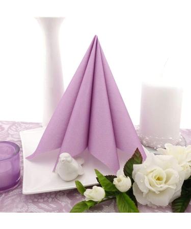 Shop 50 APARTina Pastel Purple Airlaid Napkins | Premium Fabric-Like 40x40 cm | Ideal for Elegant Dining & Events - Buy Online on GoSupps.com