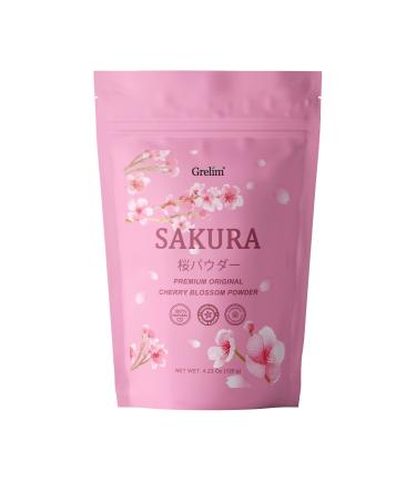 GRELIM Sakura Powder Premium Original Cherry Blossom Powder for Baking,Made in Kanagawa Perfect for Springtime Beverage, 4.23 Oz