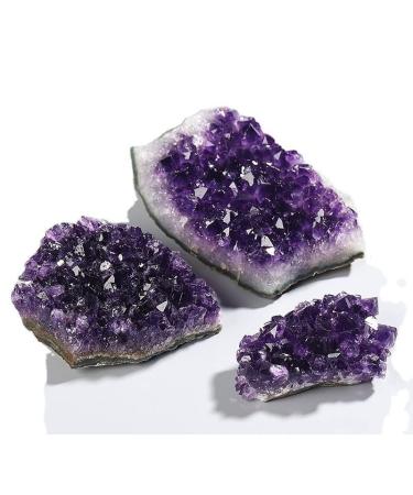 Home Natural Rough Rough Amethyst Cluster Crystal Amethyst Rough Pack of 1 Household Crystal Cluster 250-300g Amethyst