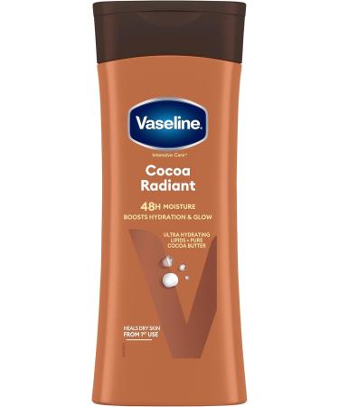 Vaseline Cocoa Radiant Body Lotion 100% cocoa butter for dry skin 6x 400 ml - Buy Online on GoSupps.com