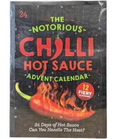 Spice Up Your Holidays: Hot Sauce Advent Calendar - 24 Days Christmas Countdown with 12 Fiery Chilli Sauces - Buy Online on GoSupps.com