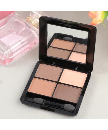 Beatifufu 4 Mirror Makeup Elegant and Matte with Shadow Eyeshadow Eye Colors Sponge Brown - Buy Online on GoSupps.com