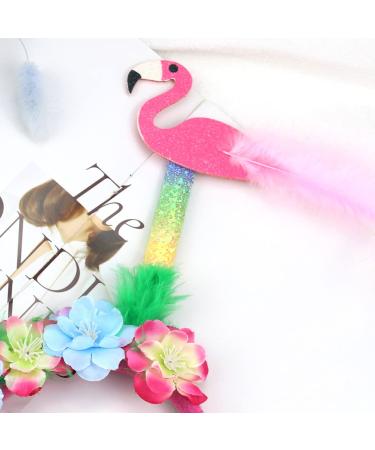 HAKJXOS Flower Headband for Women - Luxury Coconut Tree Flamingos Hair Accessory for Summer Beach Parties (1 Pc) - Buy Online on GoSupps.com