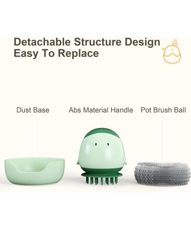 Add Liquid Pot Brush - Automatic Dish Scrubber Dishwashing Brushes Humanized Kitchen Cleaning Brush for Washing Dish Pot Scrubbing Sink Lambo Green - Buy Online on GoSupps.com