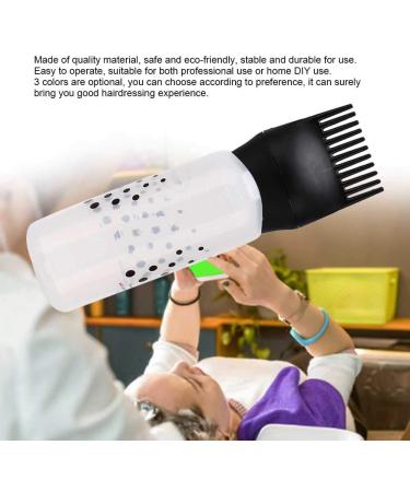 Dyestuff Applicator 170ml Hair Dye Bottle Applicator Brush Shampoo Bottle Hair Dyeing Bottle with Comb Teet for Barbershops Hair Salons(black) - Buy Online on GoSupps.com
