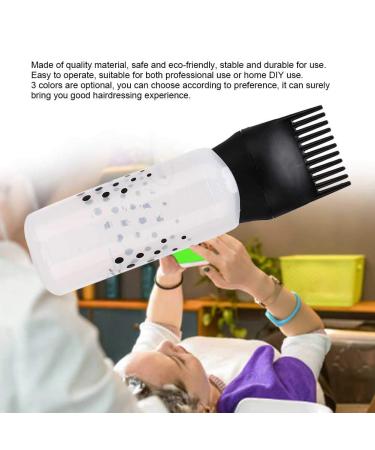 Root Comb Applicator Bottle - 170ml Hair Dye & Shampoo Coloring Tool with Comb Teeth - Black - Buy Online on GoSupps.com