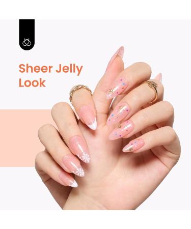 Beetles Nude Pink Glitter Gel Nail Polish 15ml - Delicate Ballet Gel Polish | Soak Off UV Led Light | Nail Art DIY Salon Home Manicure | Gift for Girl Women - Buy Online on GoSupps.com