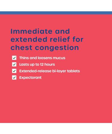 HealthCareAisle Guaifenesin 1200 mg - Mucus Relief Expectorant 42 Extended Release Tablets for Chest Congestion - Buy Online on GoSupps.com