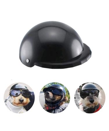Namsan Pet Helmet Dog Helmet for Dogs Adjustable Dog Motorcycle Helmet Bicycle Helmet Cap for Cats/Small Dogs - Black - Buy Online on GoSupps.com