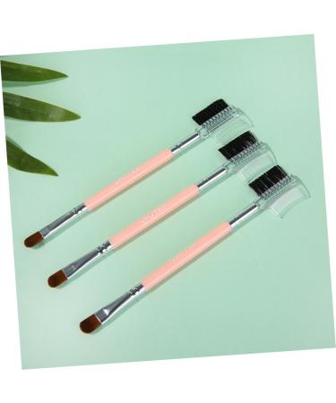 Didiseaon 1 Duo Eyebrow Brush - Professional Double-Headed Makeup Brush for Eyeshadow & Eyelash - Miss Pink Cosmetics Tool for Flawless Makeup - Buy Online on GoSupps.com