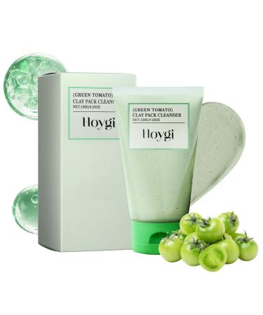 Green Tomato Clay Mask - Green Tomato Face Cleanser - Clean and Clear Cleanser - Face Wash for Dry Skin & Acne Prone Skin - Deep Pore Cleansing Hydrating & Moisturizing
