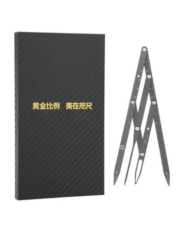 Salmue Golden Ratio Stainless Steel Eyebrow Ruler | Tattoo Measuring Caliper & Shaping Tool - Buy Online on GoSupps.com
