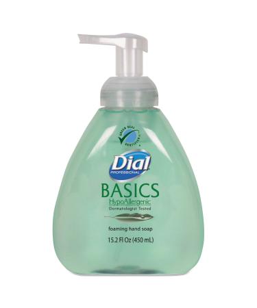 Dial 98609 Basics Foaming Hand Wash Original Formula Fresh Scent 15.2 Pump Bottle 4-Ctn