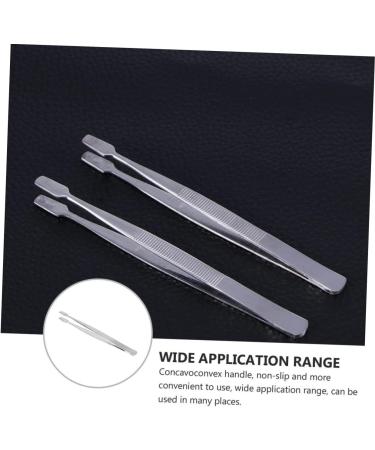 Villful 3-Piece Stainless Steel Tweezers Set for Eyelash Extensions Stamps and Coin Collecting - Precision Tools for Beauty and Philately - Buy Online on GoSupps.com