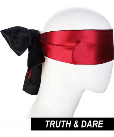 Satin Eye Mask Sleep Blindfold - Red Satin Eye Mask for Restful Sleep - 1 Count - Buy Online on GoSupps.com