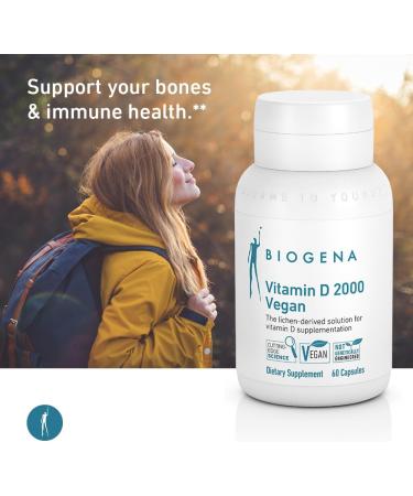 BIOGENA Vitamin D 2000 - 60 capsules - Buy Online on GoSupps.com