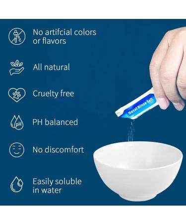 CYOUH Nasal Rinse Salt Nasal Rinse Salt for Nasal Shower Neti Pot Salt Sinus Rinse Salt for Adults Children Individually Packed (30 x Salt) - Buy Online on GoSupps.com