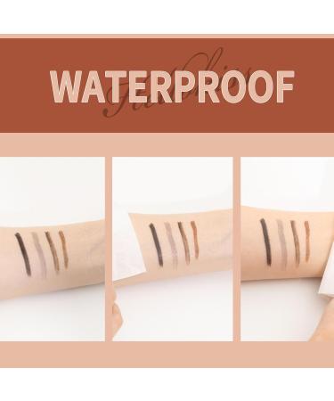 Eyebrow Pen Microblading Eyebrow Pencil with -Fork-Tip and Precise Brush Create Natural Hair-Like Brows Eyebrow Pencil (Grey) - Buy Online on GoSupps.com