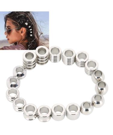18-Piece Dreadlocks Hair Braiding Cuffs - Stainless Steel Pearls & Hair Clips for Weddings Fashion Shows & More | Stylish Hair Accessories - Buy Online on GoSupps.com
