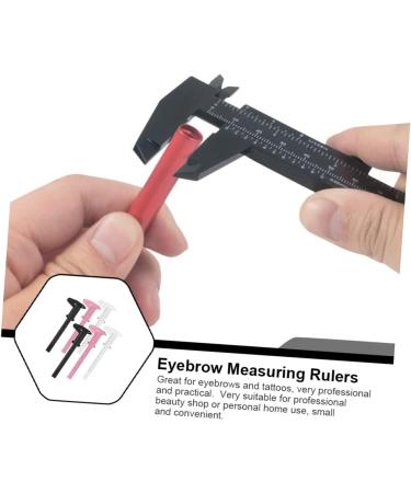 Beavorty 6pcs Locating Rule Pocket Ruler Plastic Eyebrow Ruler Eyebrow Measuring Ruler Face Caliper - Buy Online on GoSupps.com
