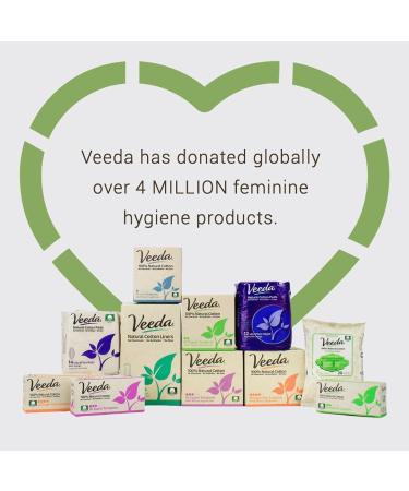 Veeda 100% Natural Cotton Applicator-Free Regular Tampons Unscented - 32 Count Pack - Buy Online on GoSupps.com
