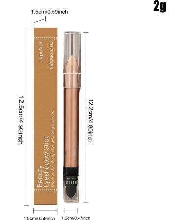 B ton de fard paupi res double extr mit Fard paupi res et crayon de contour imperm able Diamond Shimmer cr me longue dur e avec ponge estompeuse 3 couleurs 2 g Gold - Buy Online on GoSupps.com